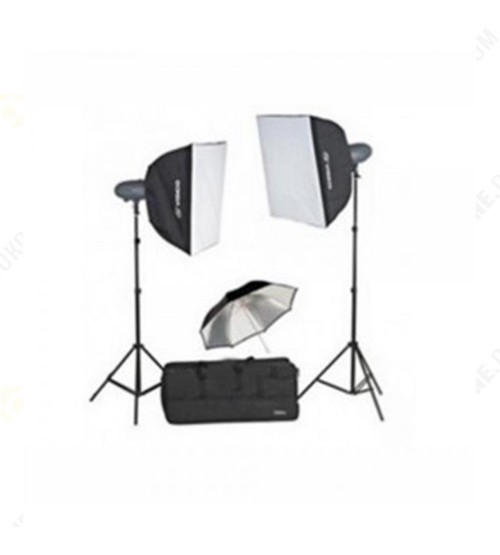 Visico VL-100 Plus Softbox + Umbrella Kit 3 Flash Head